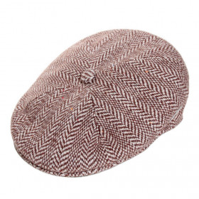casquette laine jacquard marron de chez Kangol