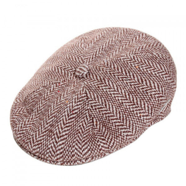 casquette laine jacquard marron de chez Kangol