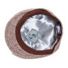 casquette laine jacquard marron de chez Kangol doublure satinée