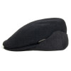 casquette plate avec cache oreilles coloris noir