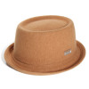 Chapeau feutre porkpie laine camel - Mowbray - Kangol