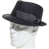 chapeau feutre style borsalino gris anthracite