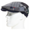 casquette patchwork de laine bleu marine