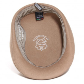 casquette feutre laine beige waterproof et crushable
