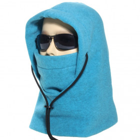 cagoule polaire made in France coloris turquoise