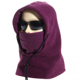 Cagoule polaire made in France coloris violet
