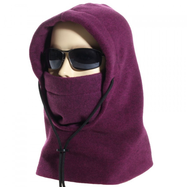 Cagoule polaire made in France coloris violet Cagoule polaire made in France coloris violet