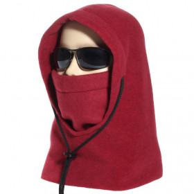 Cagoule polaire made in France coloris rouge