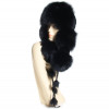 Chapka fourrure noir en lapin royal
