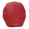 Casquette en cuir couleur bordeaux