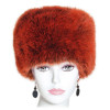 Toque fausse fourrure orange