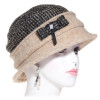 chapeau femme laine beige