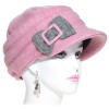 casquette femme laine rose