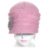 casquette femme laine rose