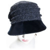 chapeau femme noir et gris