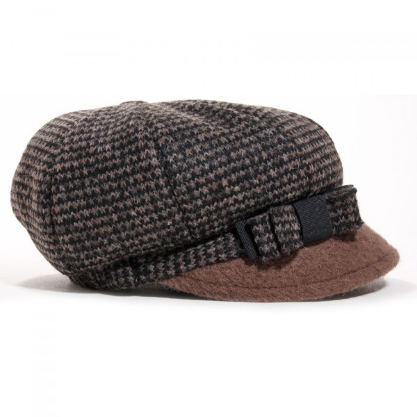 casquette gavroche femme marron
