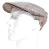 casquette homme lin et coton marron