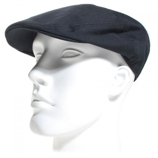 Casquette plate coton noir pour homme - HERMAN - Laredo