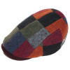 Casquette plate patchwork laine