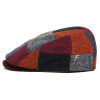 Casquette plate patchwork laine pins Fléchet