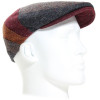 Casquette plate patchwork 100% laine vierge