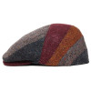 Casquette plate patchwork 100% laine vierge