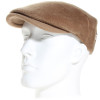 Casquette plate pure cachemire couleur camel