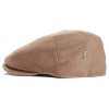 Casquette plate pure cachemire couleur camel logo Fléchet