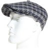 Casquette laine pied de coq grise