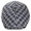 Casquette laine pied de coq grise