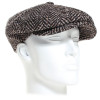 casquette gavroche tweed marron