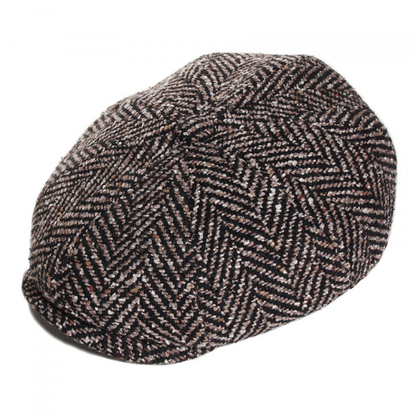casquette gavroche tweed marron marque Modissima