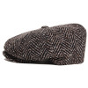 casquette gavroche tweed marron