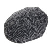 casquette gavroche tweed noir marque Modissima