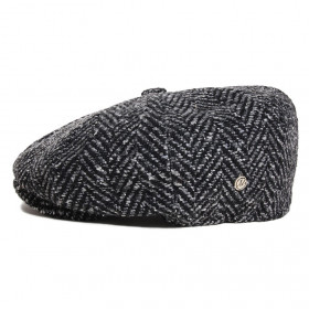 casquette gavroche tweed noir pins Modissima