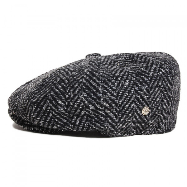 casquette gavroche tweed noir pins Modissima