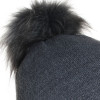 pompon acrylique coloris gris anthracite