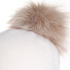 superbe pompon acrylique coloris beige