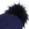 superbe pompon acrylique bleu marine