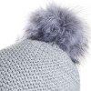 superbe pompon acrylique gris