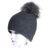 bonnet laine point mousse anthracite