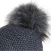 superbe pompon acrylique gris anthracite