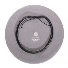 béret gris 100% laine