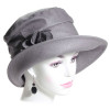 chapeau pluie lin gris