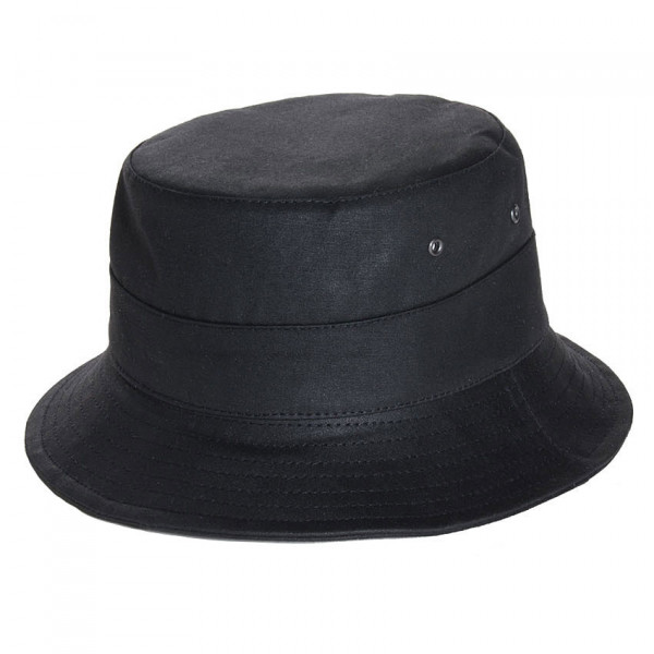 bob pluie coton huilé noir