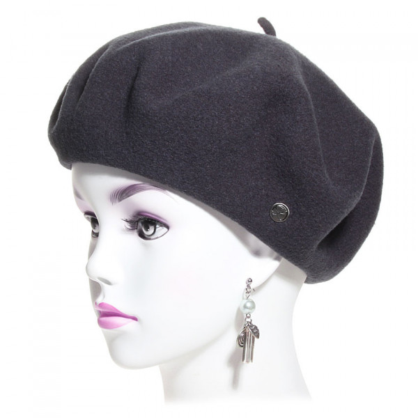 béret laine vierge mérinos anthracite