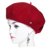 Béret laine vierge mérinos coloris rouge passion