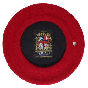 Béret français coloris rouge passion