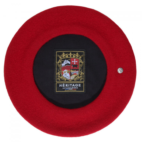 Béret français coloris rouge passion