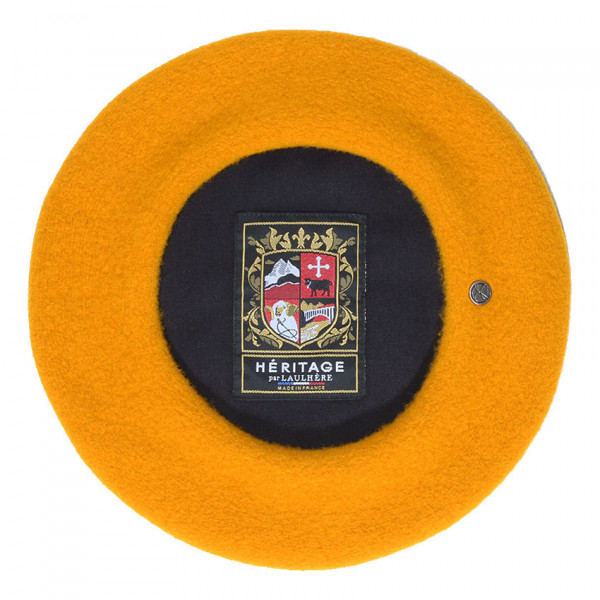 Béret français coloris jaune safran